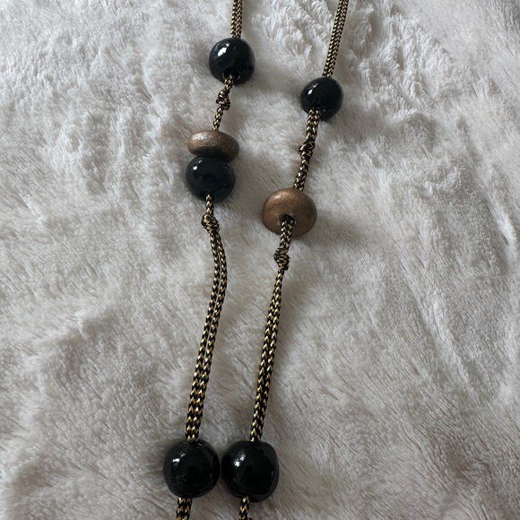 Elegant Black and Brown Necklace - Picture 3 of 5